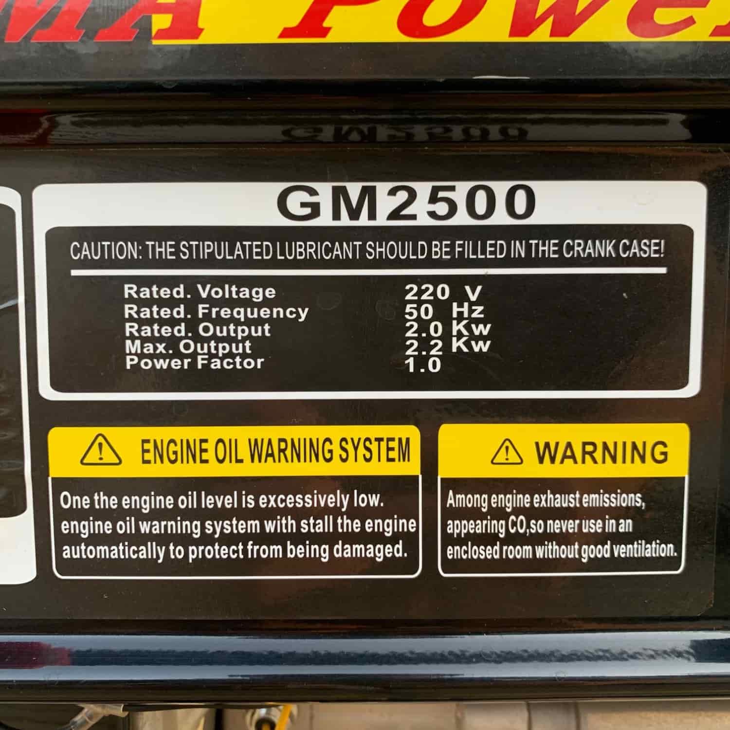 خرید موتور برق بنزینی گاما پاور مدل GM2500 2.2 کیلووات - Gama Power عکس محصول